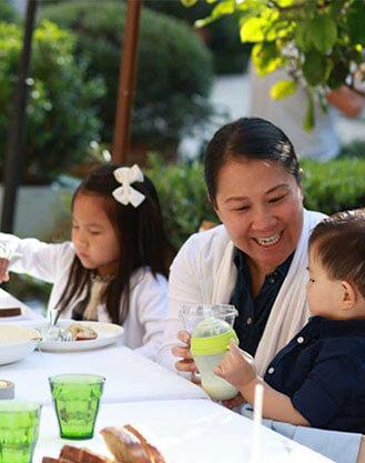 Family traveling with a Travel Nanny